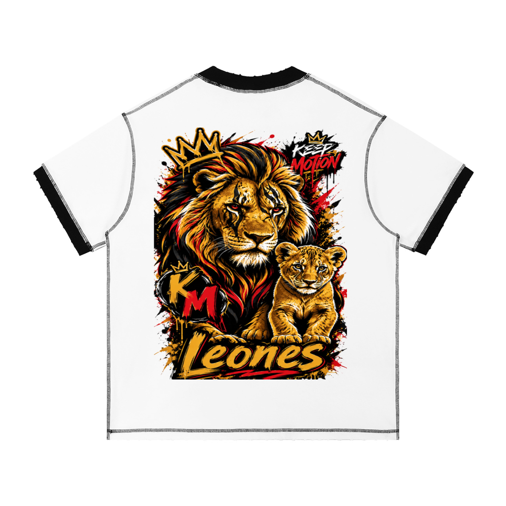 KEEP MOTION CONTRAST-STITCHED COTTON T-SHIRT
