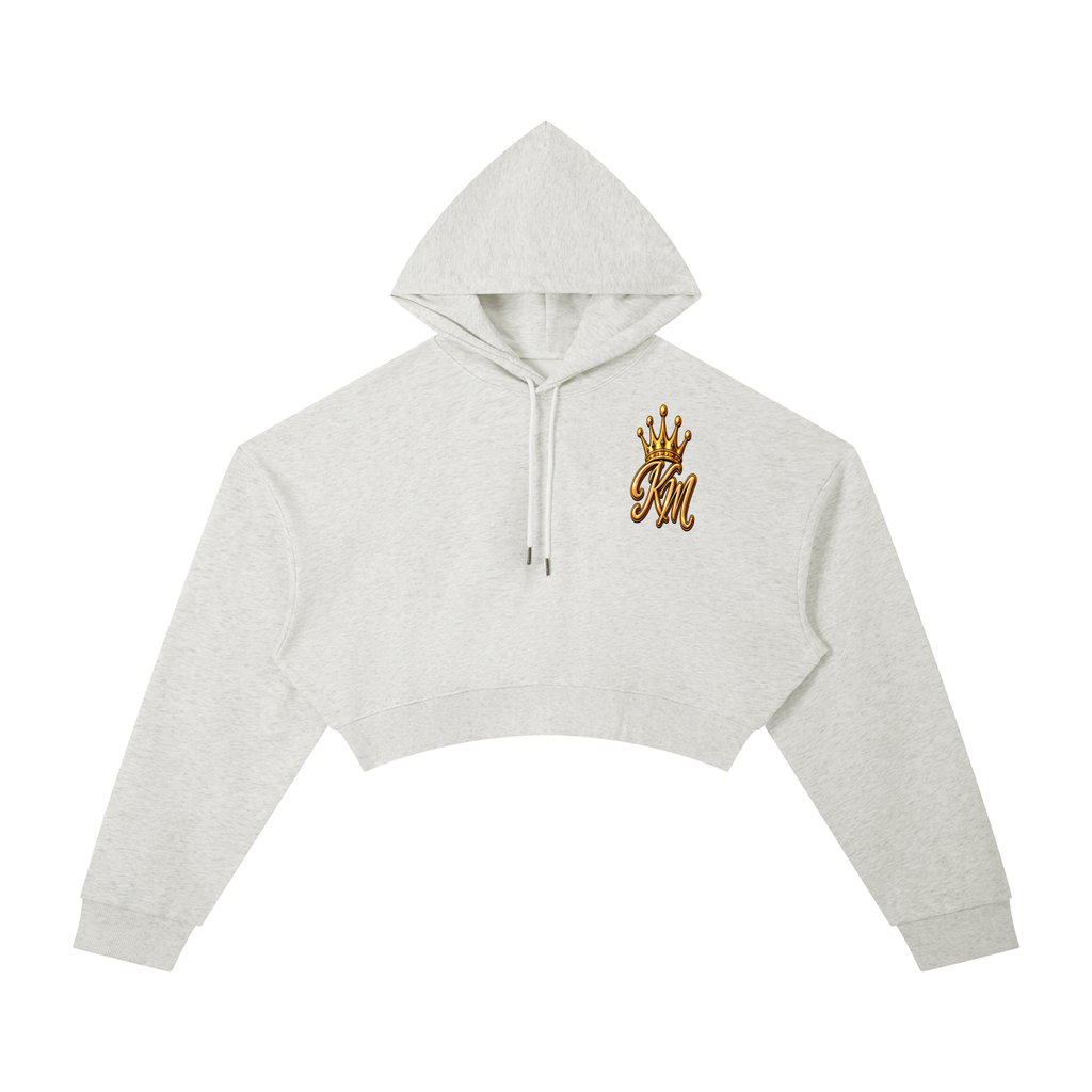 QUEEN MOTION CROPPED HOODIE
