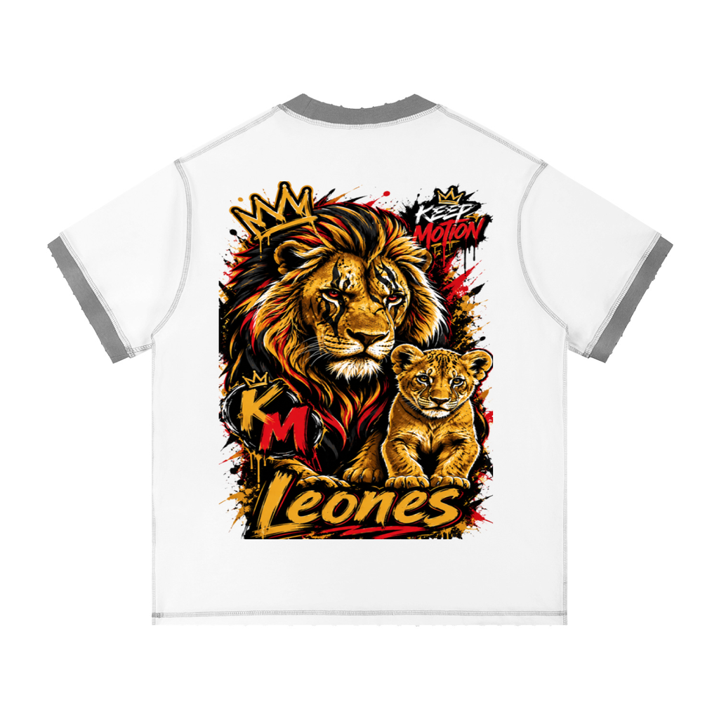 KEEP MOTION CONTRAST-STITCHED COTTON T-SHIRT