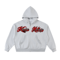 KEEP MOTION GORILLA Fleeced Full-Zip Boxy Hoodie